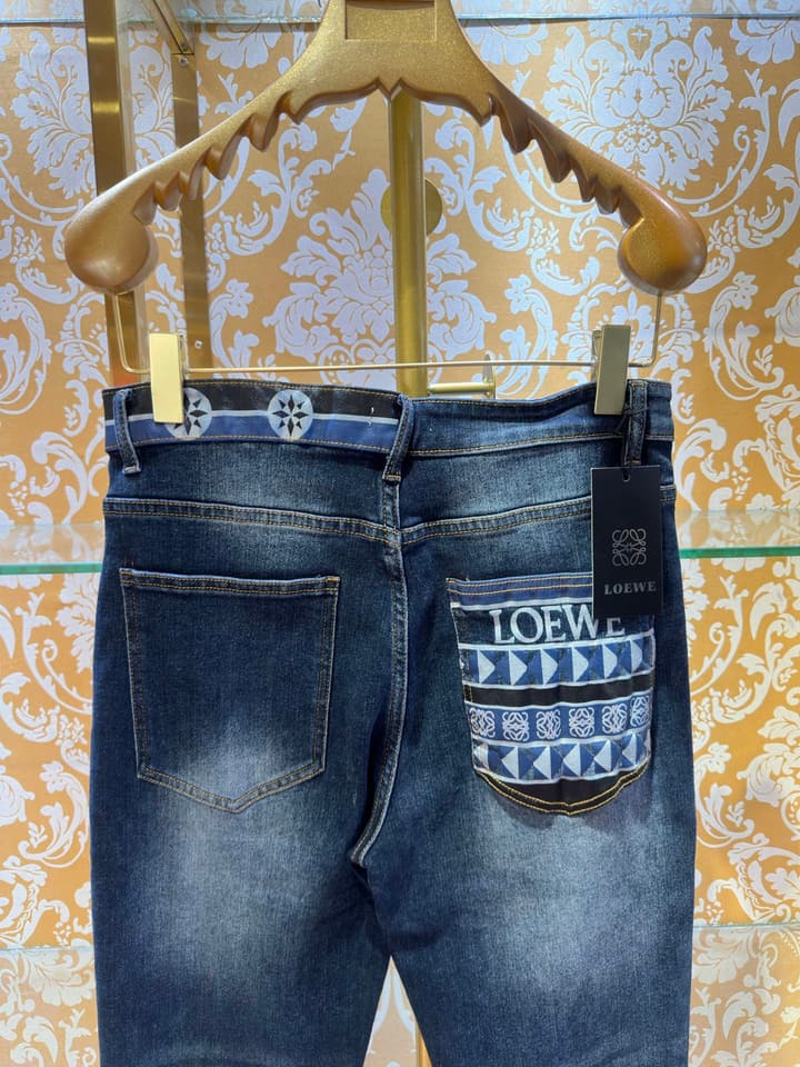 Loewe Washed Wide-Leg Jeans – 2026 in Blue