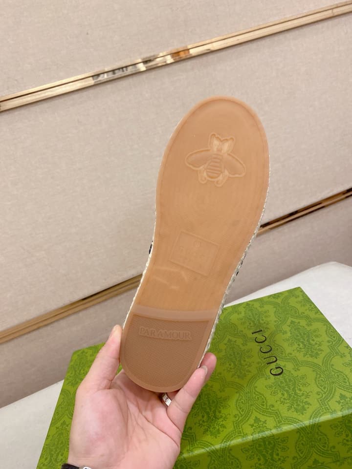 Gucci Men's Slip-On Loafers in Blue Monogram