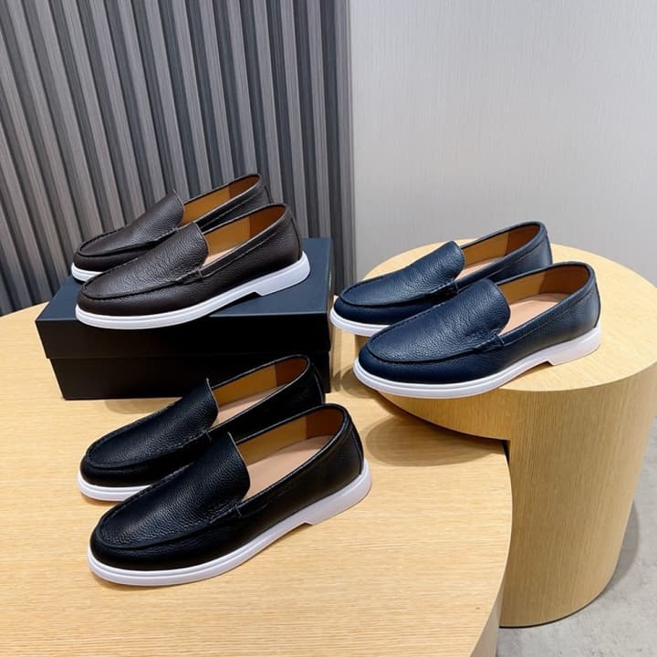 Boss Men's Luxury Leather Loafers in Black Leather