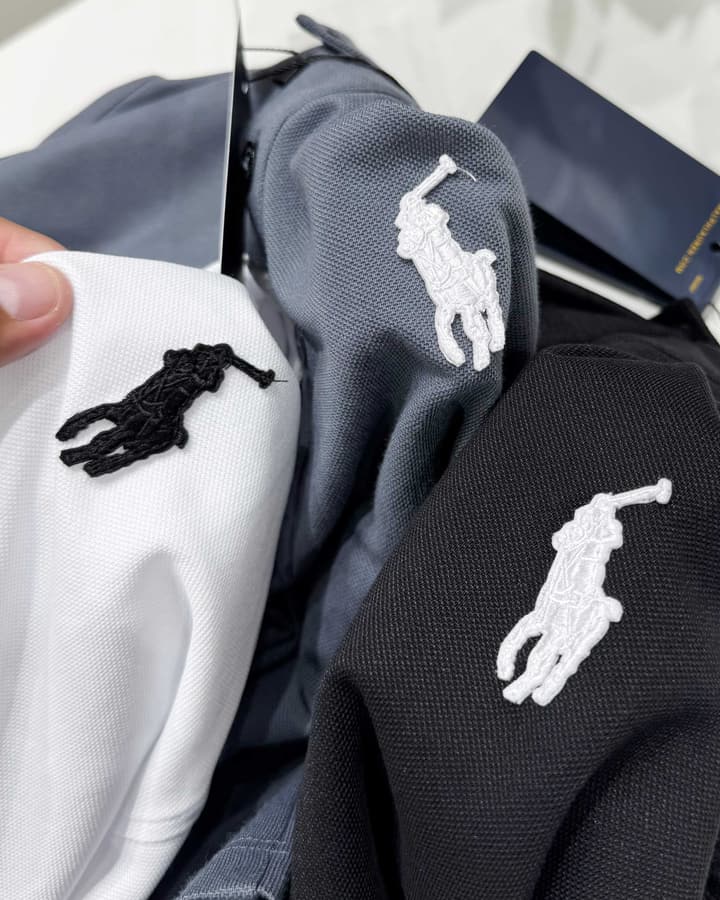 Ralph Lauren Business Classic Embroidered Polo Shirt in Black