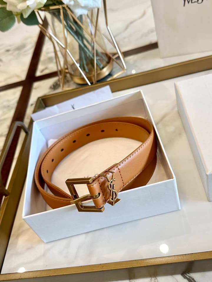 Saint Laurent Classic Leather Belt – 3.0cm