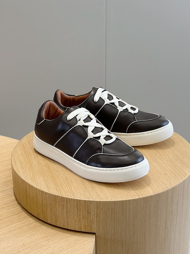 Zegna Tiziano Couture Sneakers in Black With Matching Laces