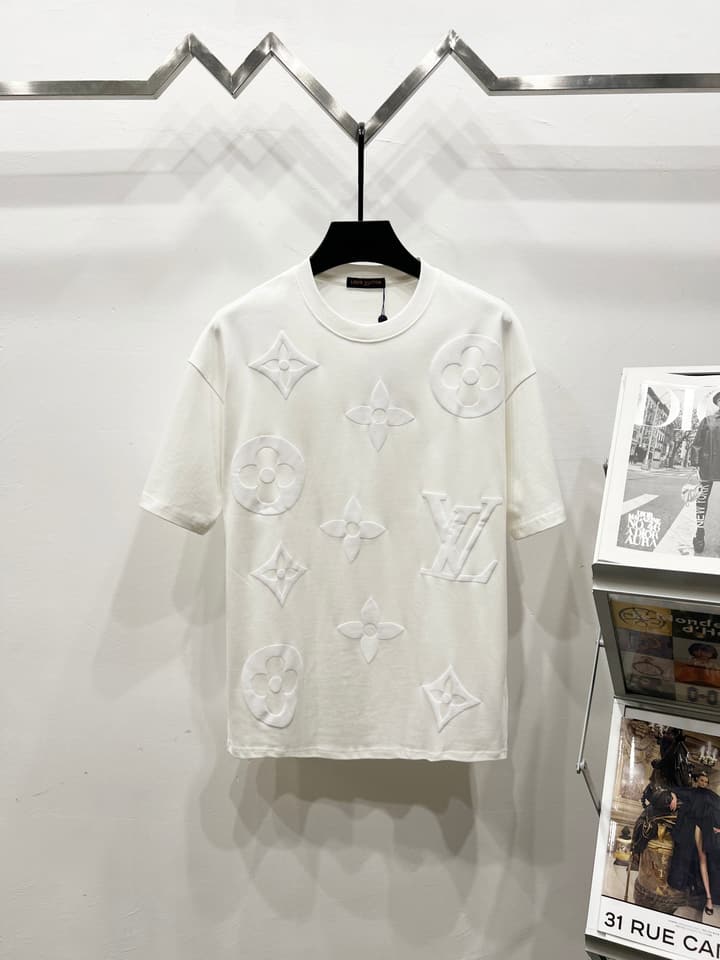 Louis Vuitton Monogram Clover Print Oversized T-Shirt in White