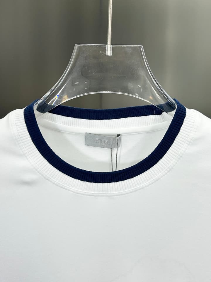 Dior 3D Logo High-Count Cotton T-Shirt – 2026SS in Black With Blue Graffiti Logo