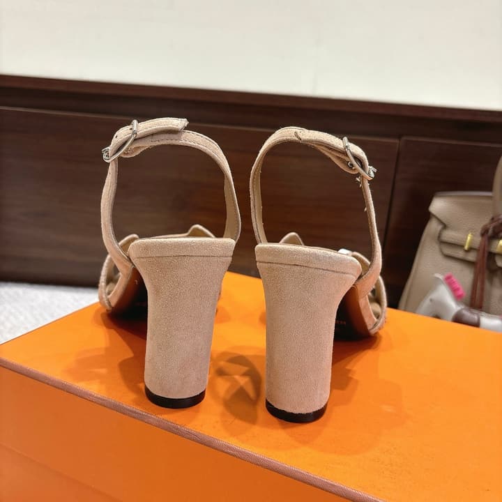 Hermès Eremite 80 Heeled Sandals in Black