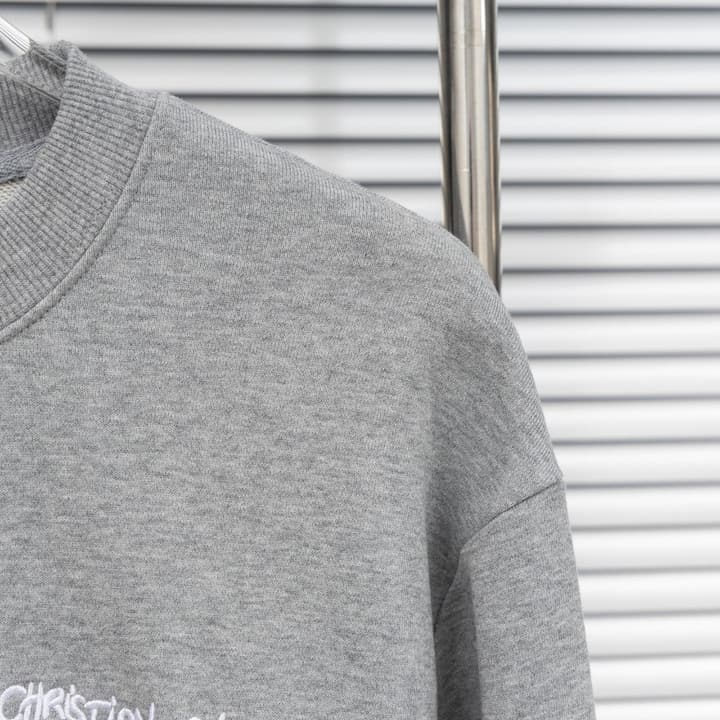 Dior Embroidered Script Logo Crewneck Sweatshirt