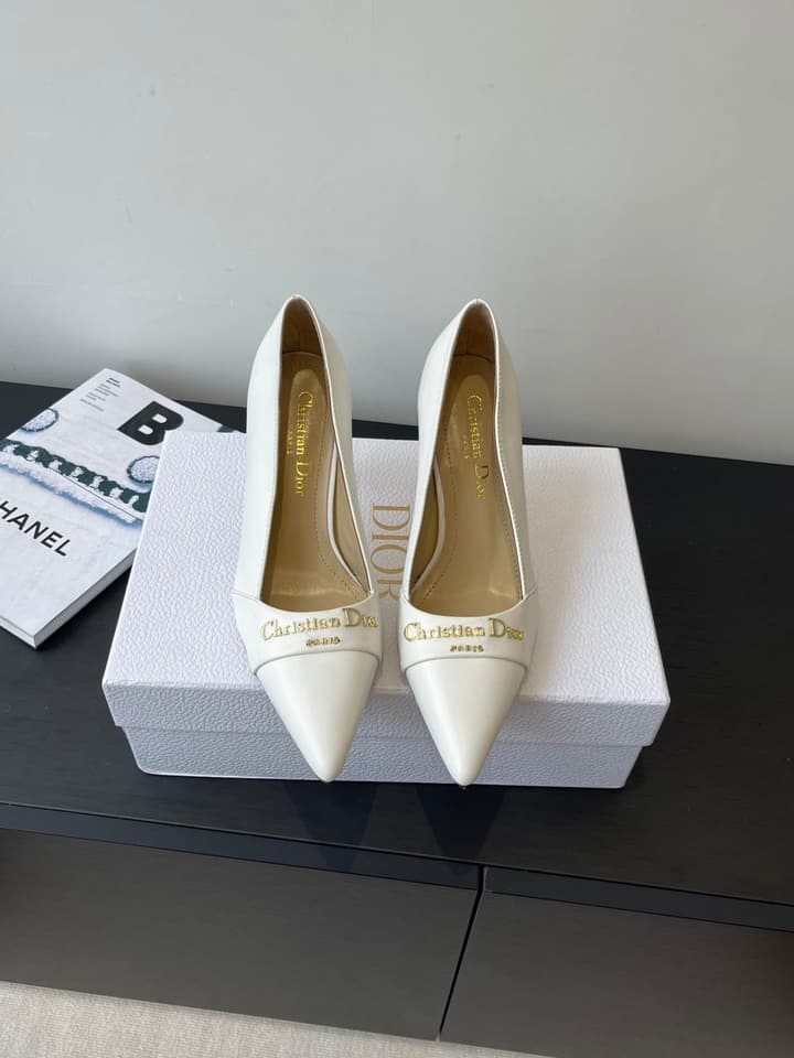 Dior My Dior Pointed-Toe Slingback Heels – 25SS in Patent Black