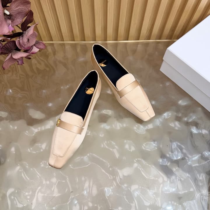 Saint Laurent Silk Chain Mules – Spring/Summer Collection – 26S in Beige