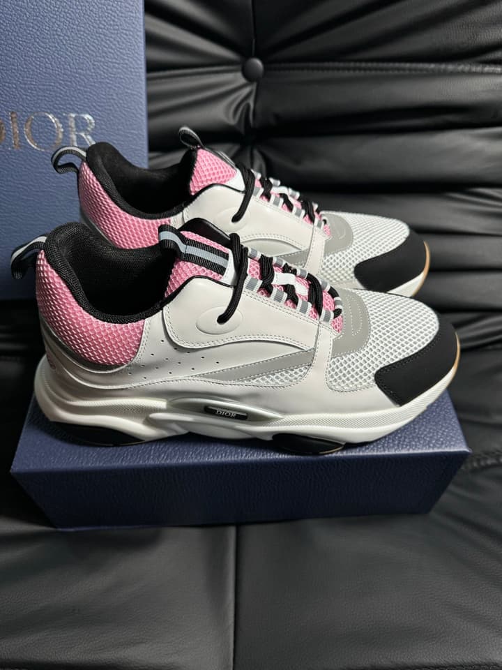 Dior B22 Calfskin Sneakers in Black