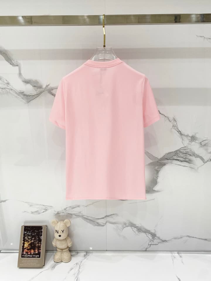 Loewe Mercerized Cotton Embroidered Logo T-Shirt in Black