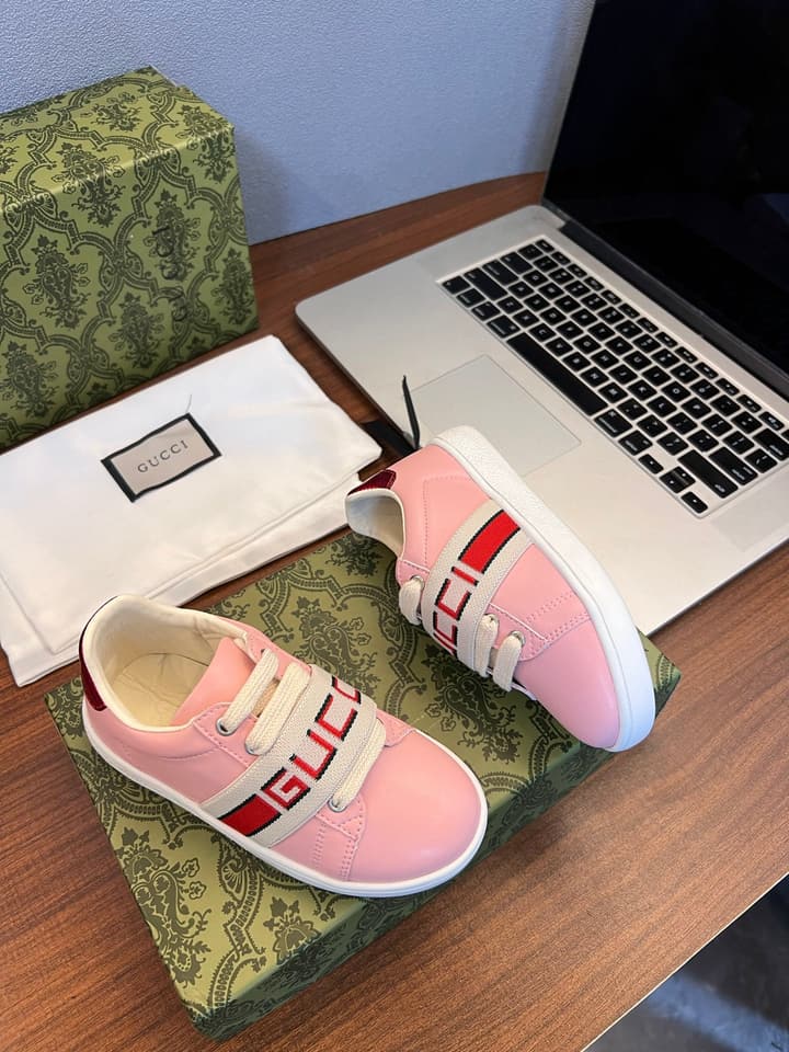 Gucci Kids Sheepskin-Lined Sneakers – Kids Collection
