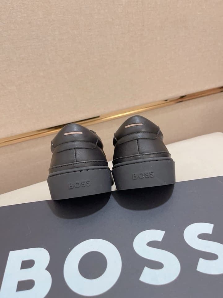 Boss Premium Casual Men's Sneakers in Black Monochromatic