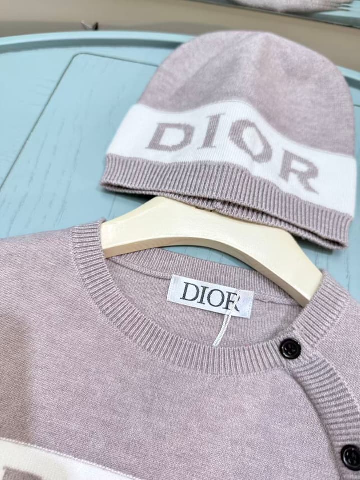 Dior Knit Three-Piece Set – Kids Collection