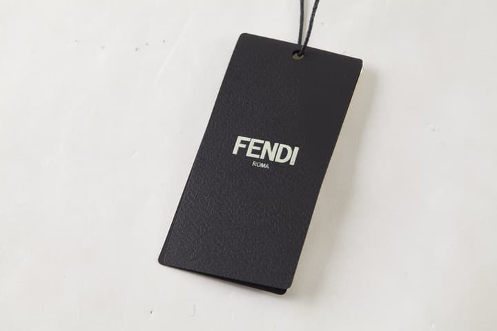 Fendi Double F Hot Stamp Crewneck Sweater in Classic Black