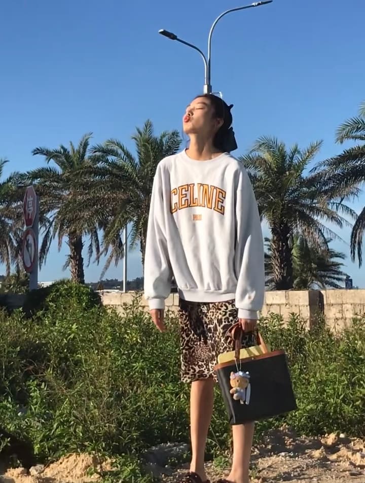 Celine Paris Printed Logo Sweatshirt