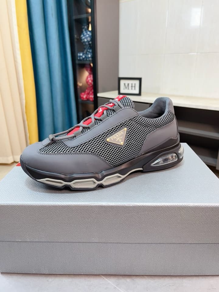 Prada Men's Air Cushion Mesh Sneakers