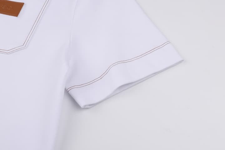 Fendi Leather Patch Logo Cotton T-Shirt – 26SS