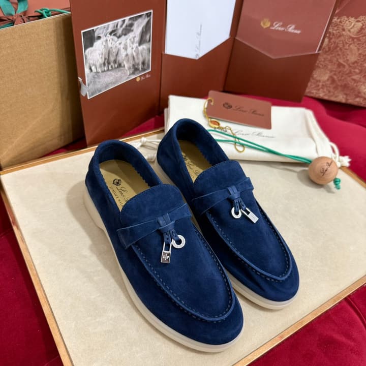 Loro Piana Summer Charms Walk Kids Moccasin Loafers – Kids Collection in Cream