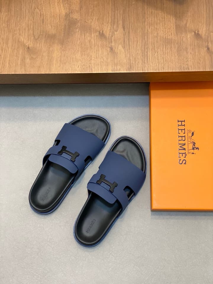 Hermès Cowhide Slides