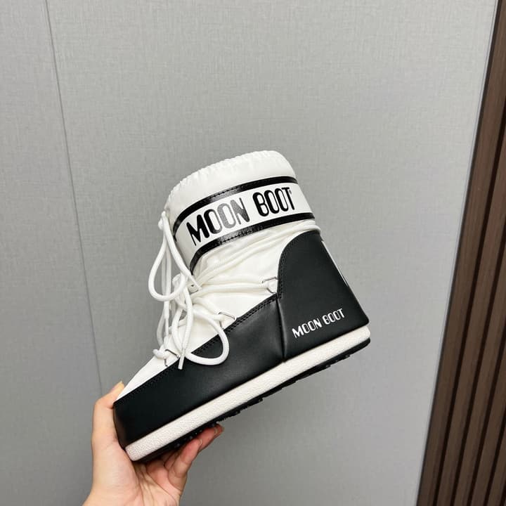 Moon Boot 2024 Autumn/Winter Platform Snow Ankle Boots – 2024FW in All Black