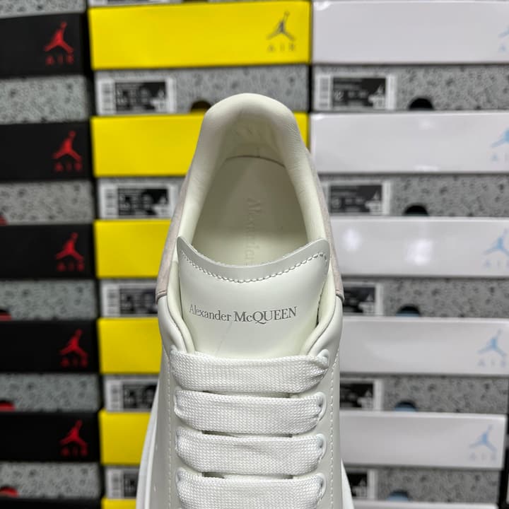 Alexander McQueen Oversized Low-Top Sneakers in All Black With White Sole