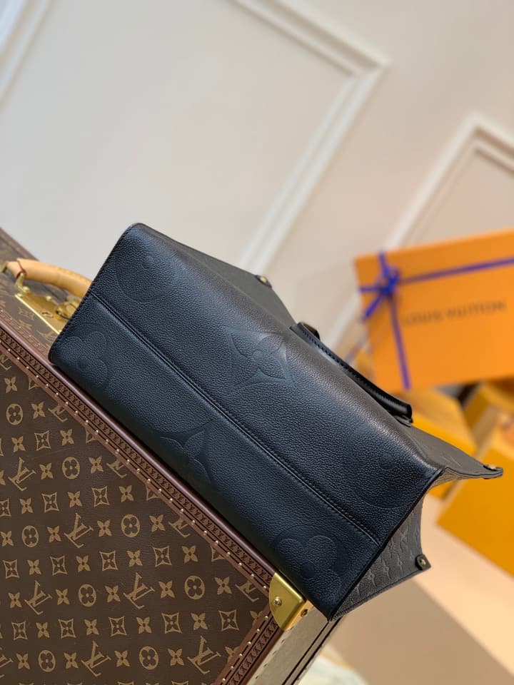 Louis Vuitton Onthego Monogram Tote Bag in Black Monogram Empreinte