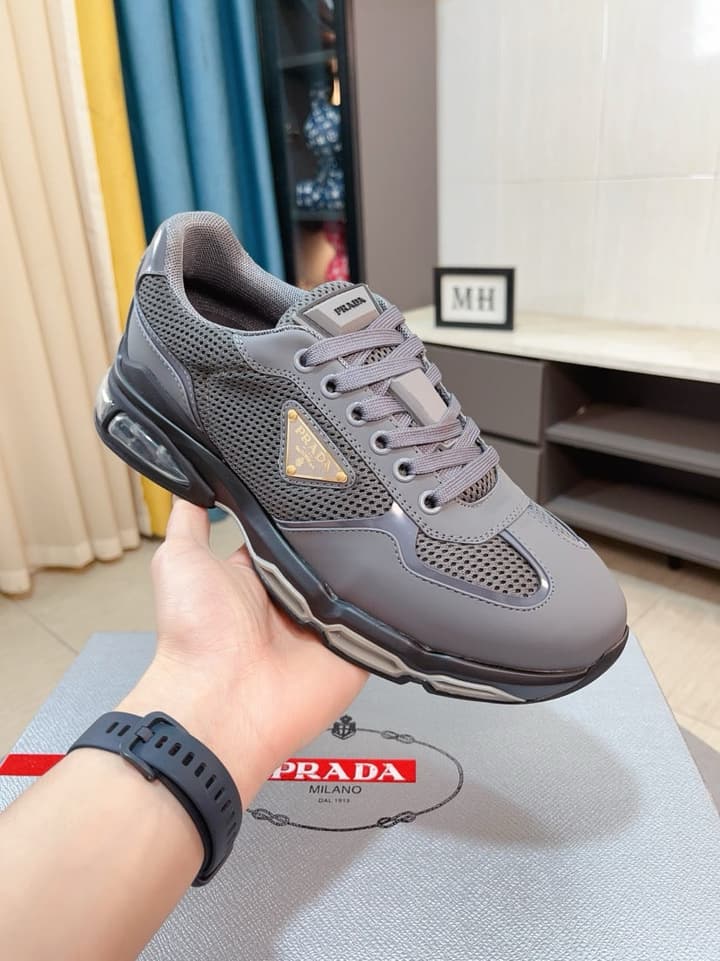 Prada Men's Air Cushion Mesh Sneakers