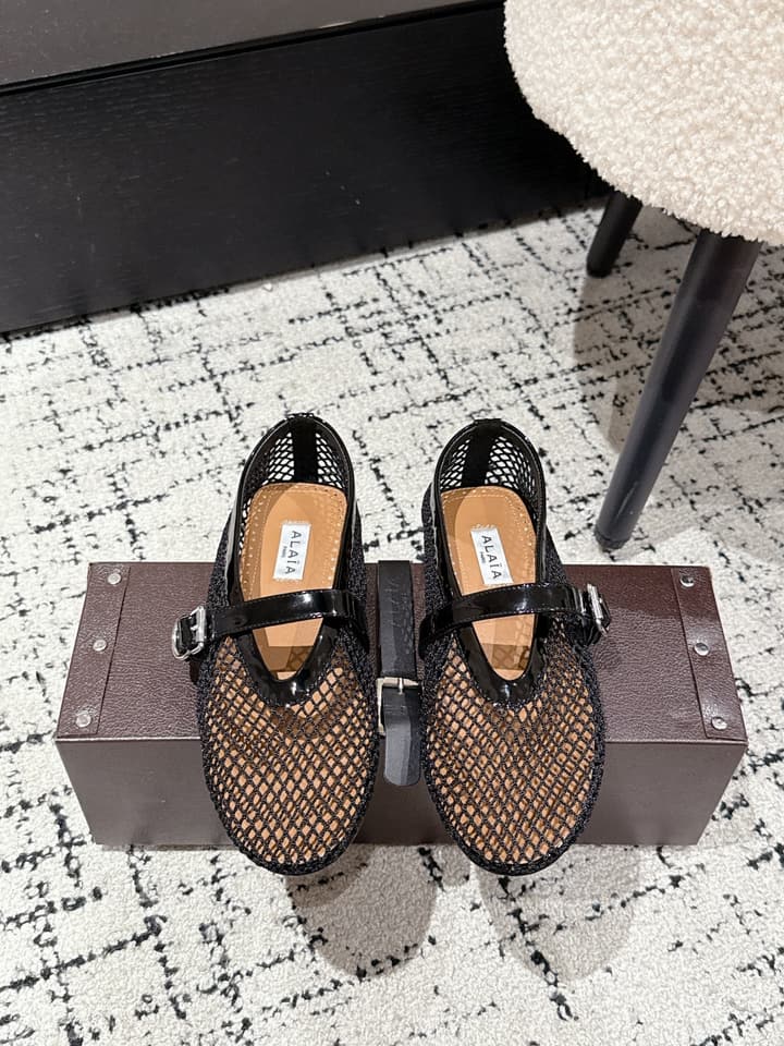 Alaïa Flat Mesh Ballet Flats – 25SS Collection