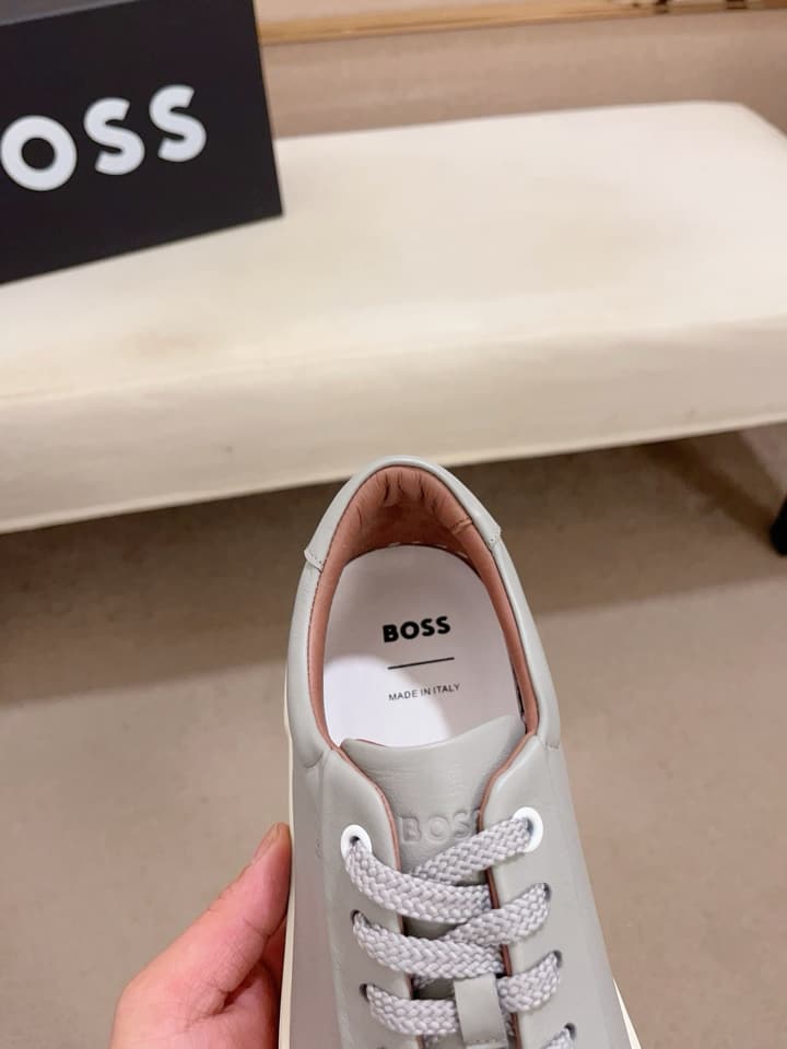Boss Premium Casual Men's Sneakers in Black Monochromatic