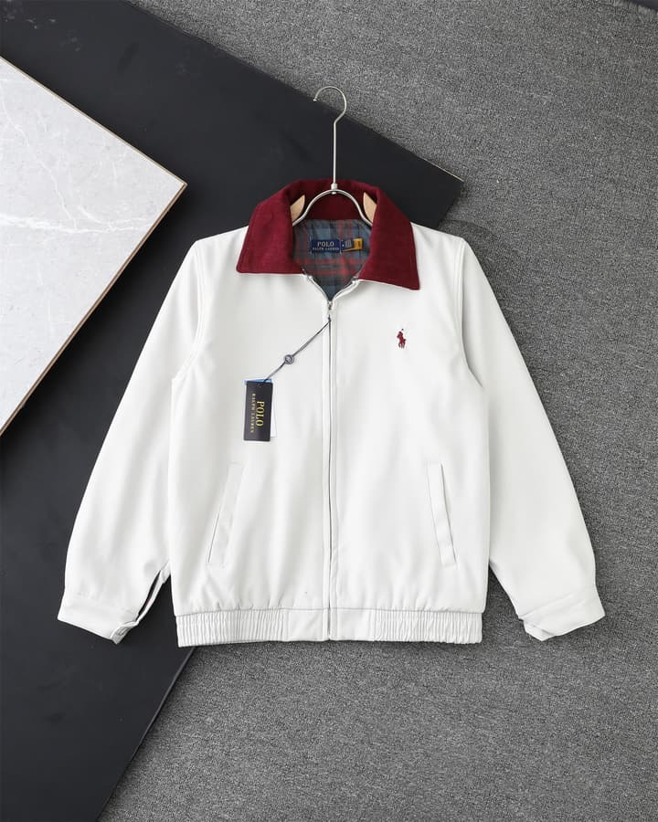 Ralph Lauren Classic Harrington Zip Jacket in Red