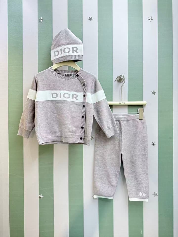 Dior Knit Three-Piece Set – Kids Collection
