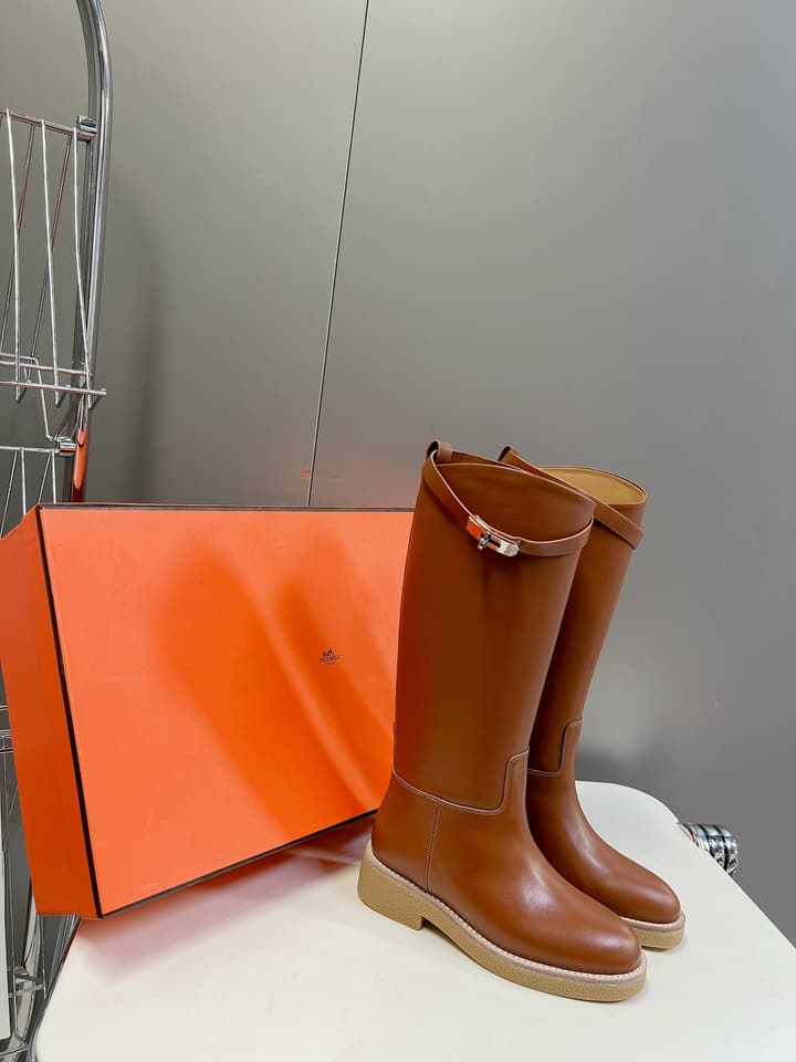 Hermès Kelly Riding Boots in Black