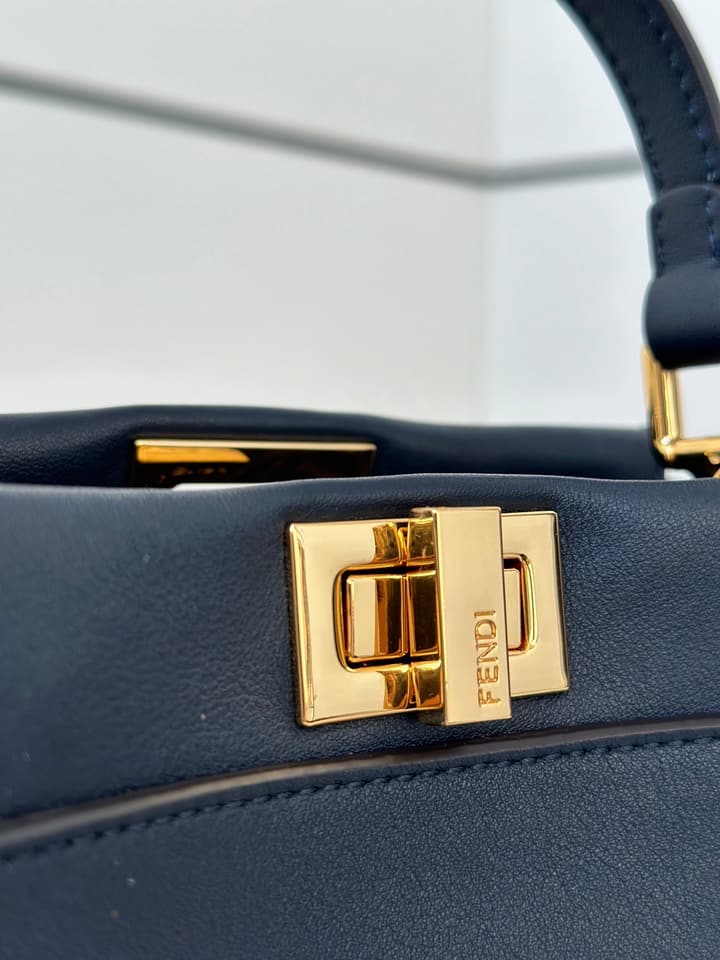 Fendi Peekaboo Classic Handbag in Deep Royal Blue