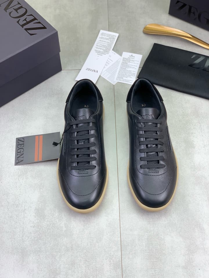 Zegna 232 Suede Calfskin Sneakers