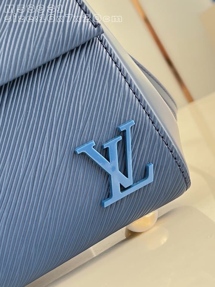 Louis Vuitton Cluny Mini Handbag in Deep Blue Epi Leather