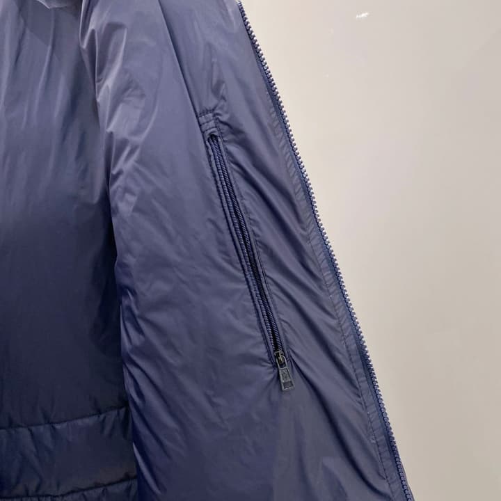 Moncler Men's Hooded Goose Down Jacket – 2025FW in Dark Gray
