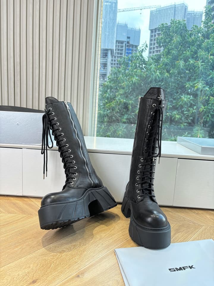 SMFK Platform Over-the-Knee Boots – 2025 Autumn/Winter Collection in Black