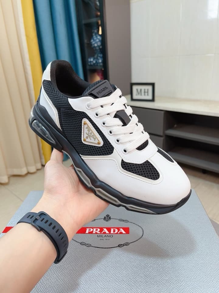 Prada Men's Air Cushion Mesh Sneakers