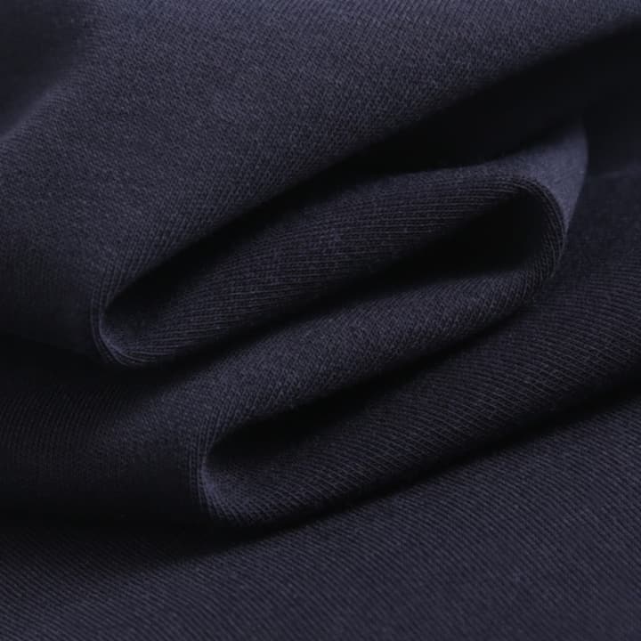 Fendi Leather Patch Short-Sleeve T-Shirt in Navy Blue