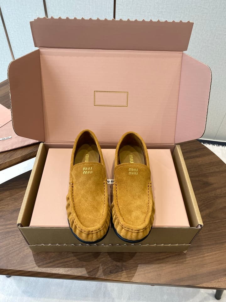 Miu Miu Loafers – 25SS Autumn/Winter Collection in Black Suede