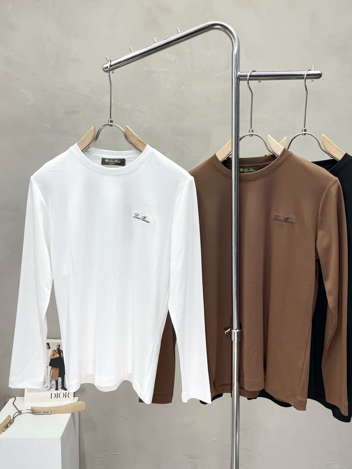 Loro Piana Men's Casual Long Sleeve Shirt in Camel Brown