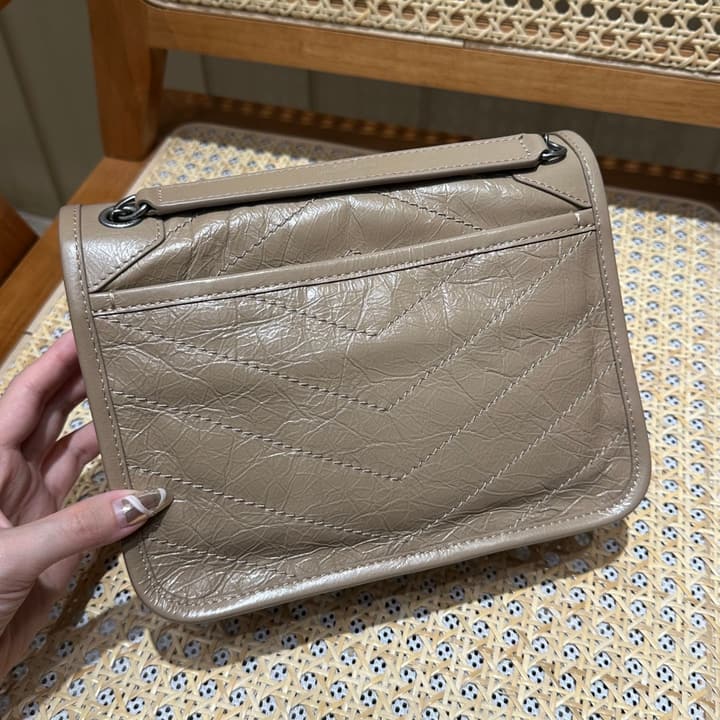 Saint Laurent Niki Baby Shoulder Bag in Apricot