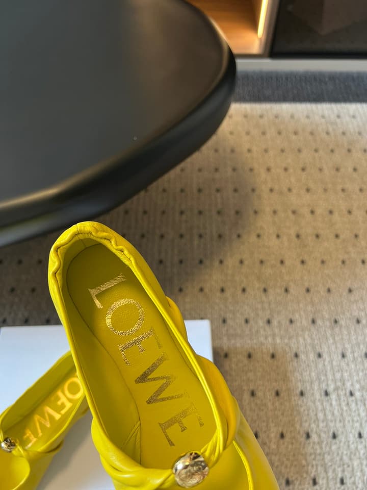 Loewe Pebble Soft Ballet Mules – 25SS Collection in Pebble Black