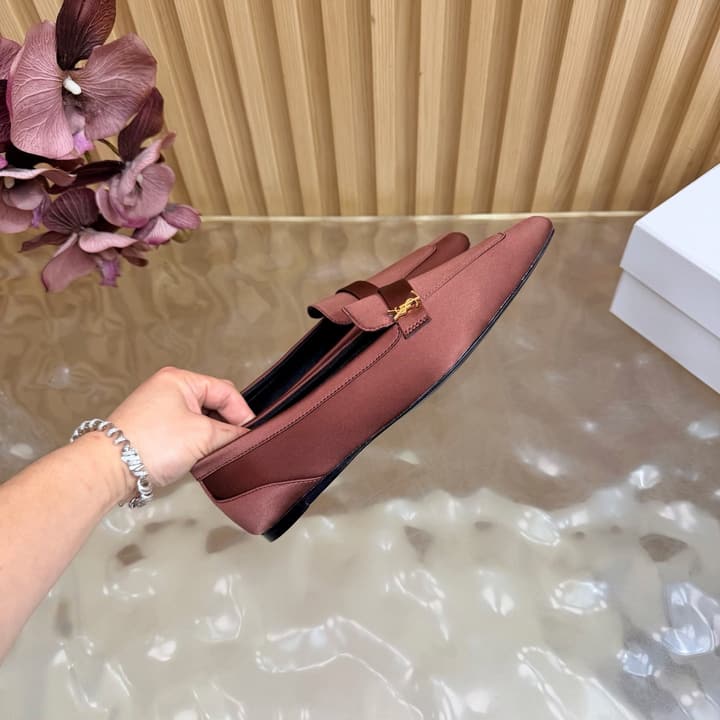 Saint Laurent Silk Chain Mules – Spring/Summer Collection – 26S in Beige