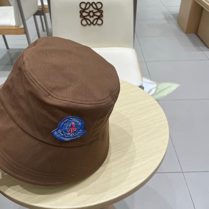 Moncler 2025 Autumn Bucket Hat in Black