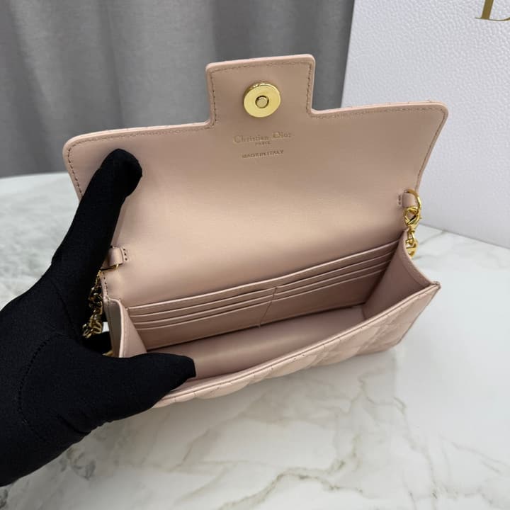 Dior Jolie Mini Chain Bag – 2025FW in Dusty Rose