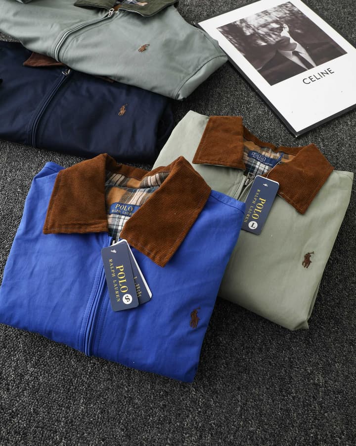 Ralph Lauren Campus Collared Jacket in Blue
