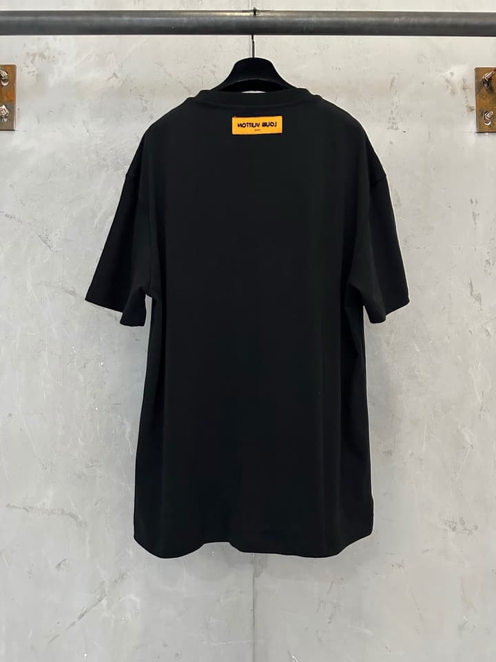 Louis Vuitton Embroidered Beaded Cotton T-Shirt – 25SS in Black
