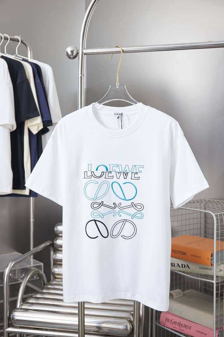 Loewe Embroidered Patch Logo T-Shirt – 2026SS Early Spring Collection in Black