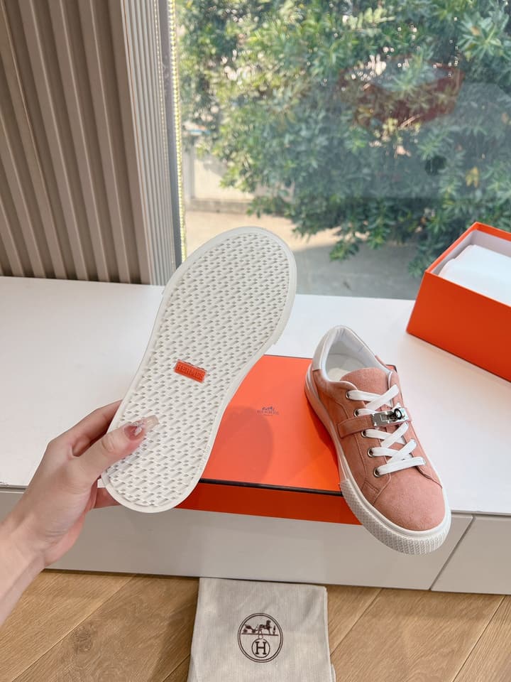 Hermès Bouncing Men's Sneakers in Black Leather